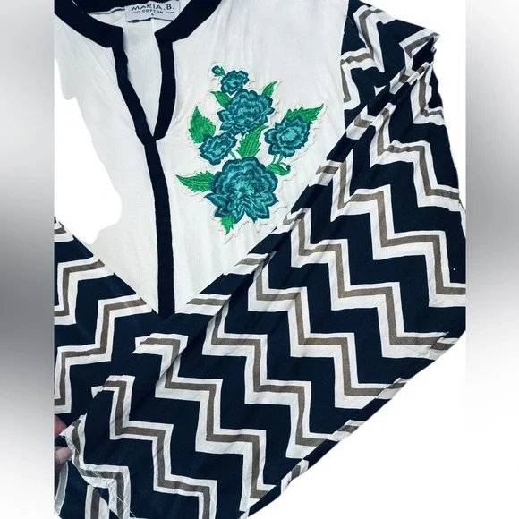 Maria B Cotton Tunic Top Size L
Elegant long cotton tunic - Picture 7 of 9